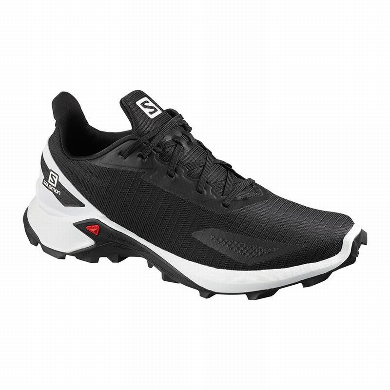 SALOMON ALPHACROSS BLAST Philippines - Men's Trail Running Shoes - Black/White | 247015-GHI